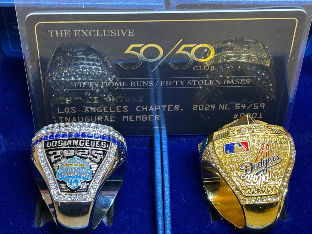 ⭐一点限定⭐【前回即完売】大谷翔平 2025世界一リング 厳選3点特別構成セット