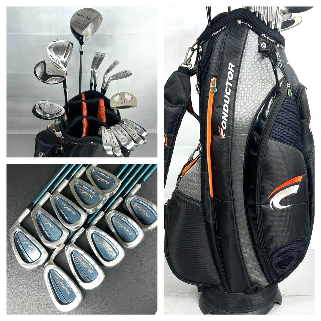 本格派 メンズゴルフクラブ 15本 フルセット ゴルフセット 初心者向け お試し