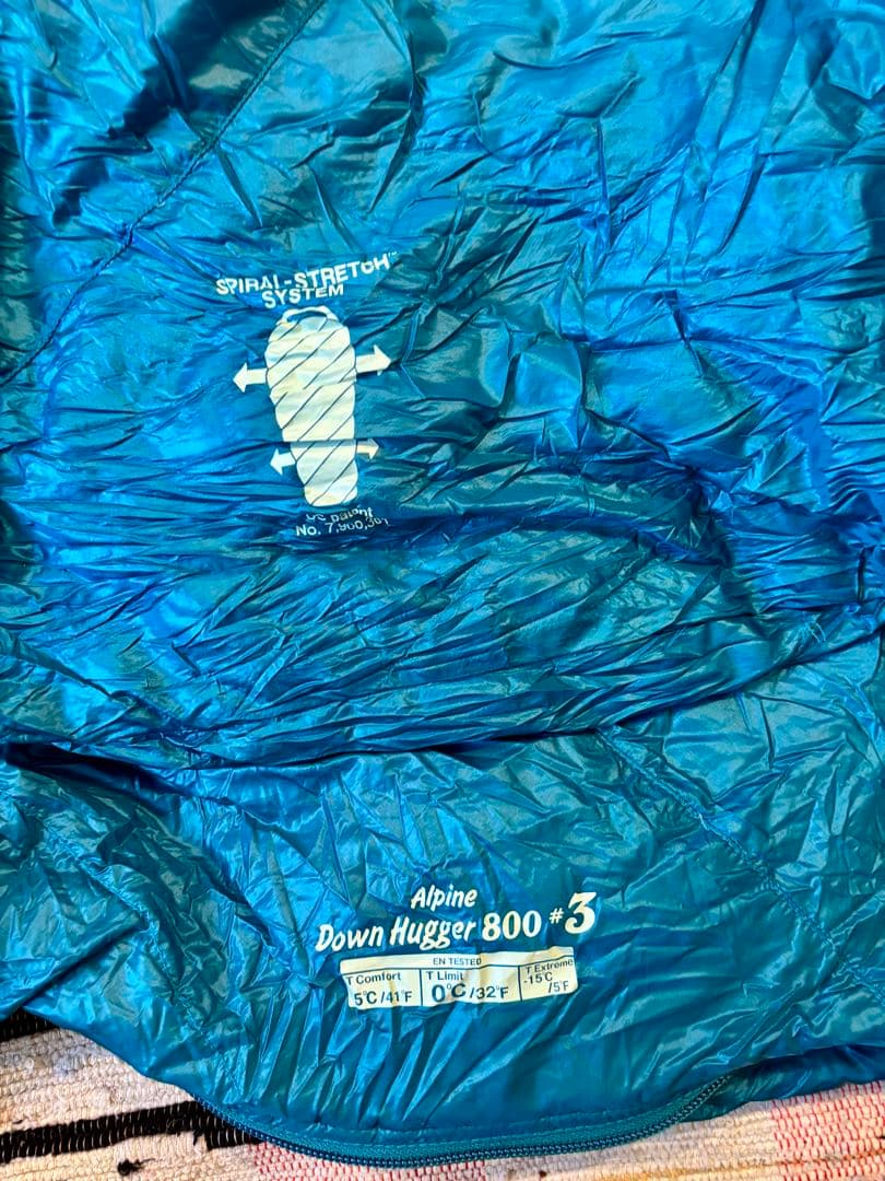 モンベル　ダウンハガー 800 #3 寝袋