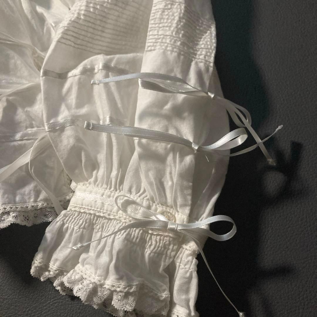 x*x様 【希少ビンテージ】ピンクハウス　綿ローン 長袖ブラウス フリル リボン