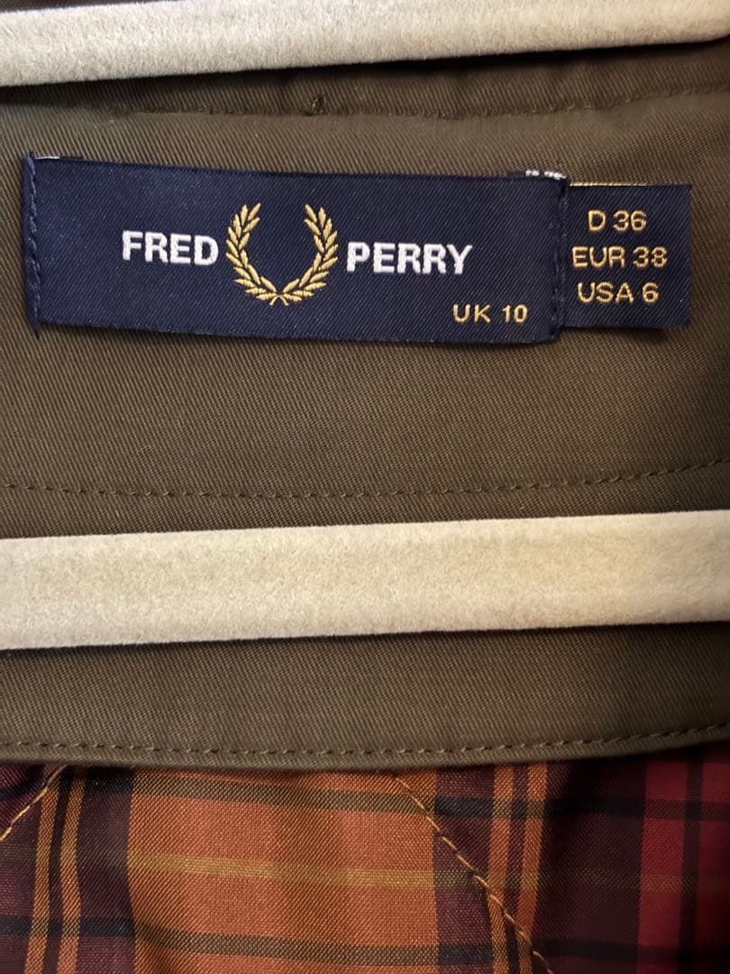 極美品-Fred Perry モッズコート オリーブグリーン