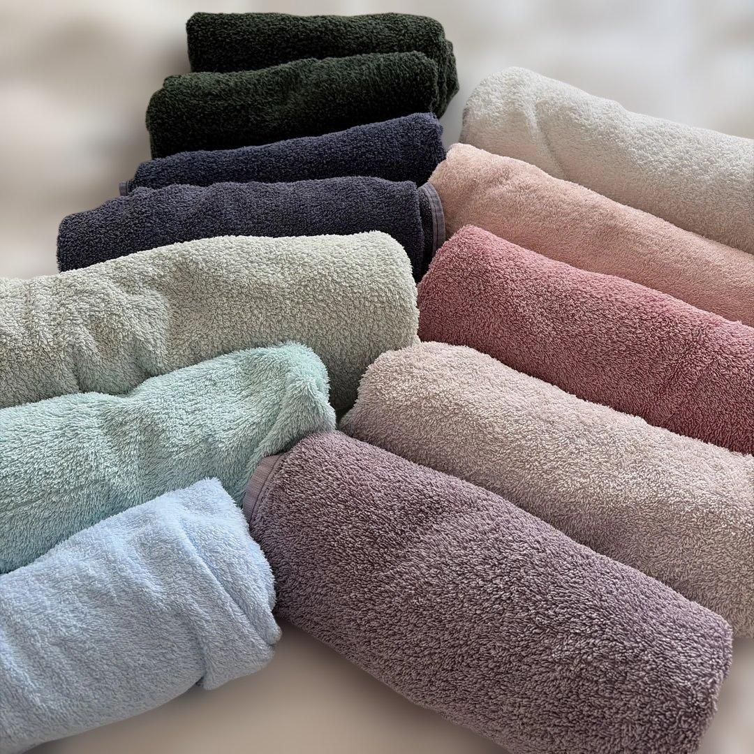 バスタオル 100%コットン 多色12枚