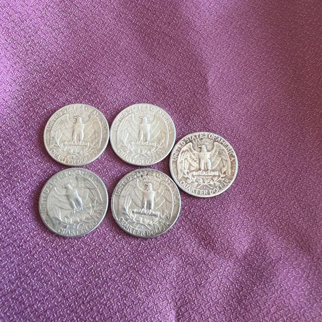 アメリカ クォータードル 5枚セット