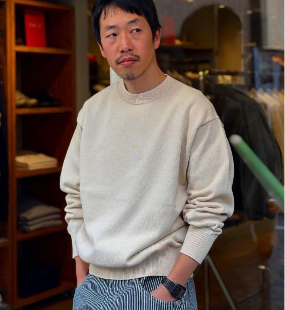 新品　Yonetomi / ヨネトミ　高級 セーター　ニット　日本製　サイズ４