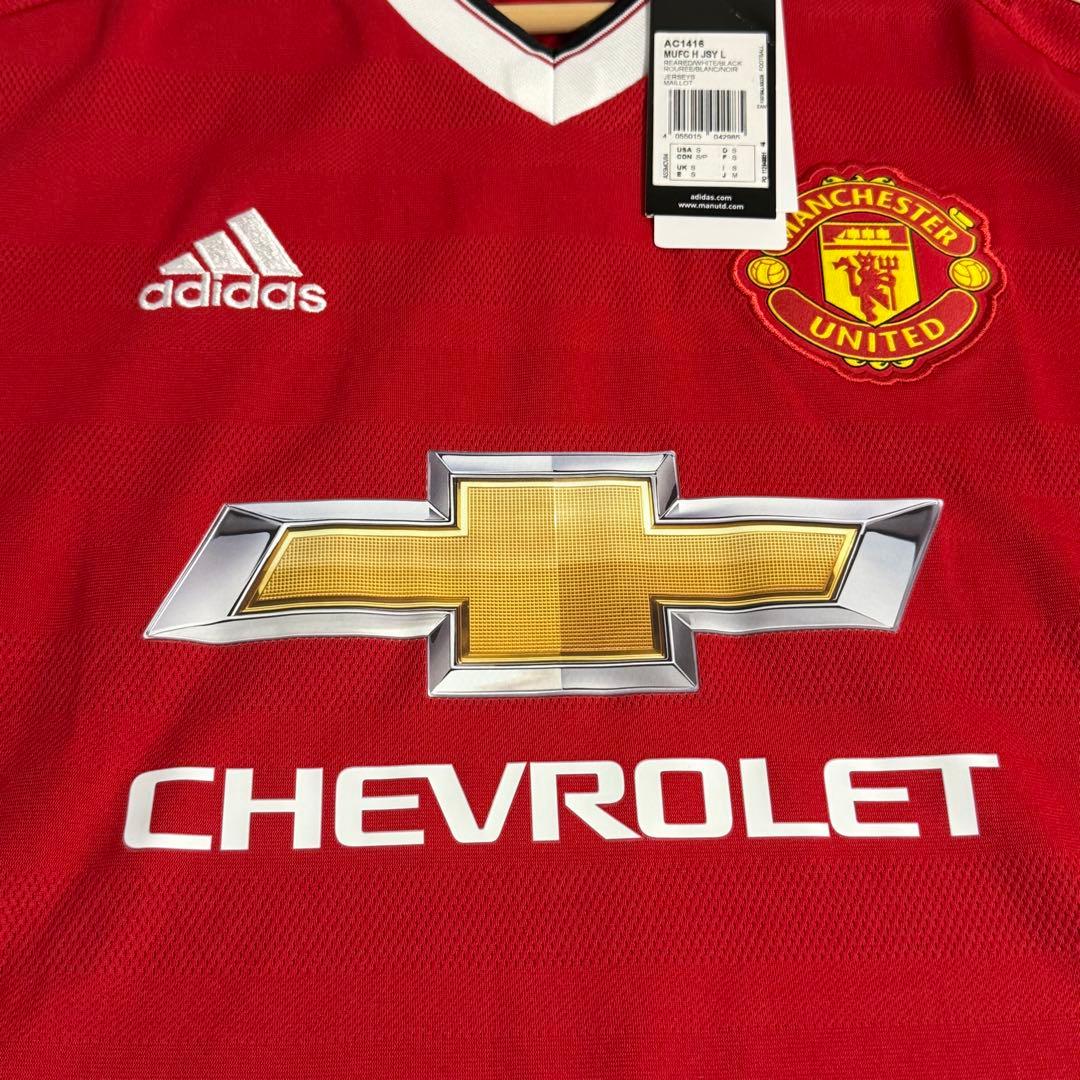 新品 マンチェスター・ユナイテッド 15/16 ホーム 長袖 ユニフォーム M