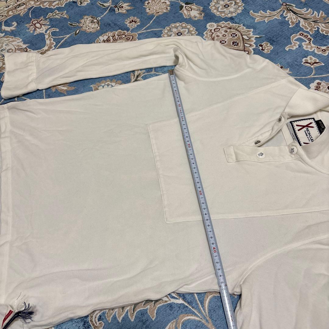 MONCLER長袖ポロシャツ トリコロールディテール