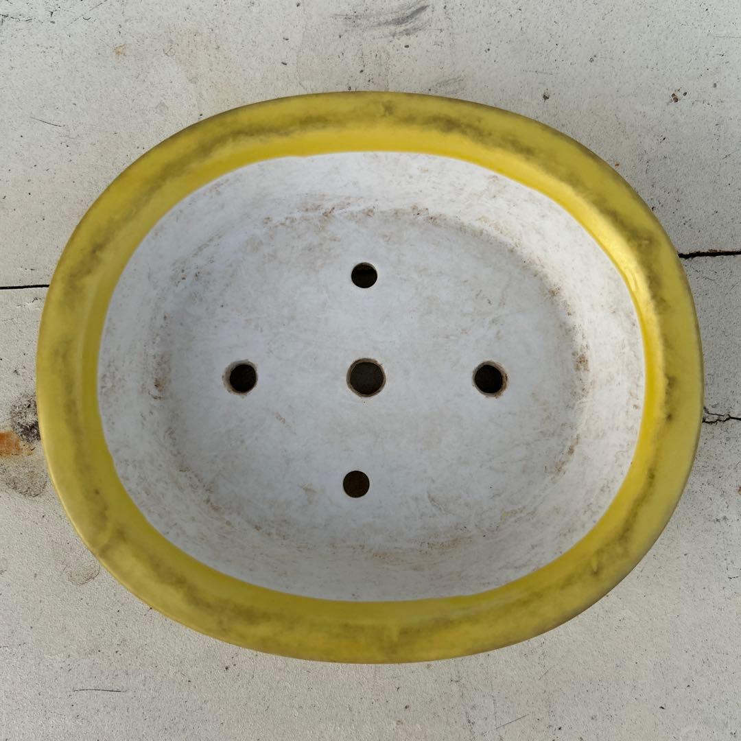 石田祥石　楕円　盆栽鉢