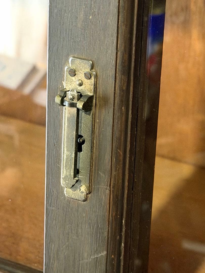 古家具 ガラス引戸 水屋箪笥