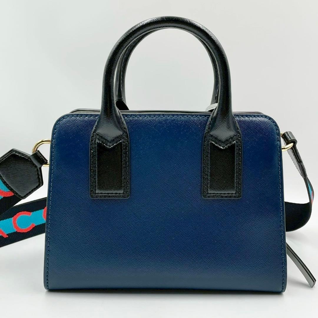 極美品　マークジェイコブス　リトルビッグショット　2wayハンドバッグ　ネイビー