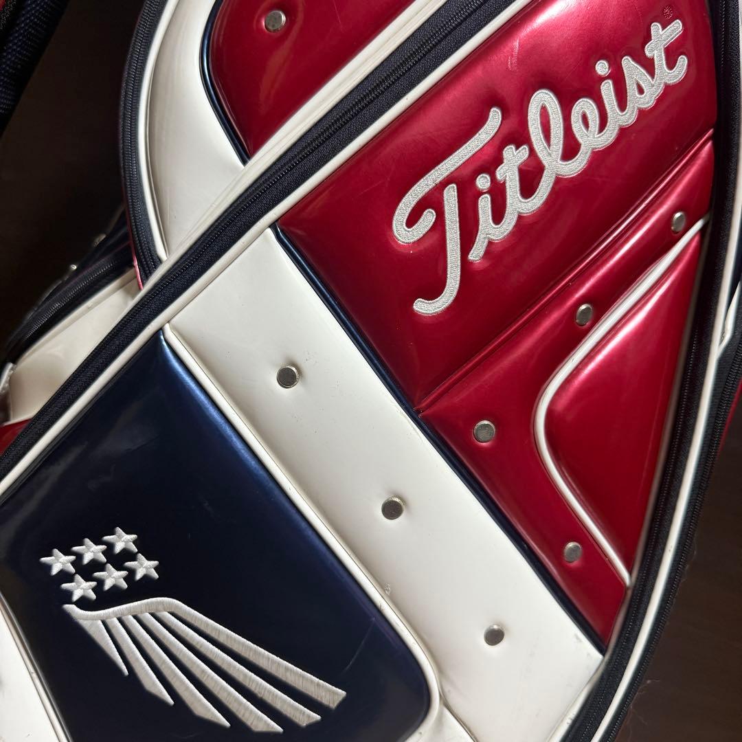 Titleist キャディバッグ ゴルフバッグ 赤・白・青