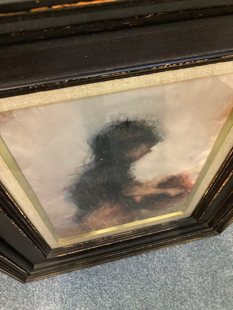 平野 遼 陶器市の女 油彩 絵画 4F 4号 【最終値下げ】