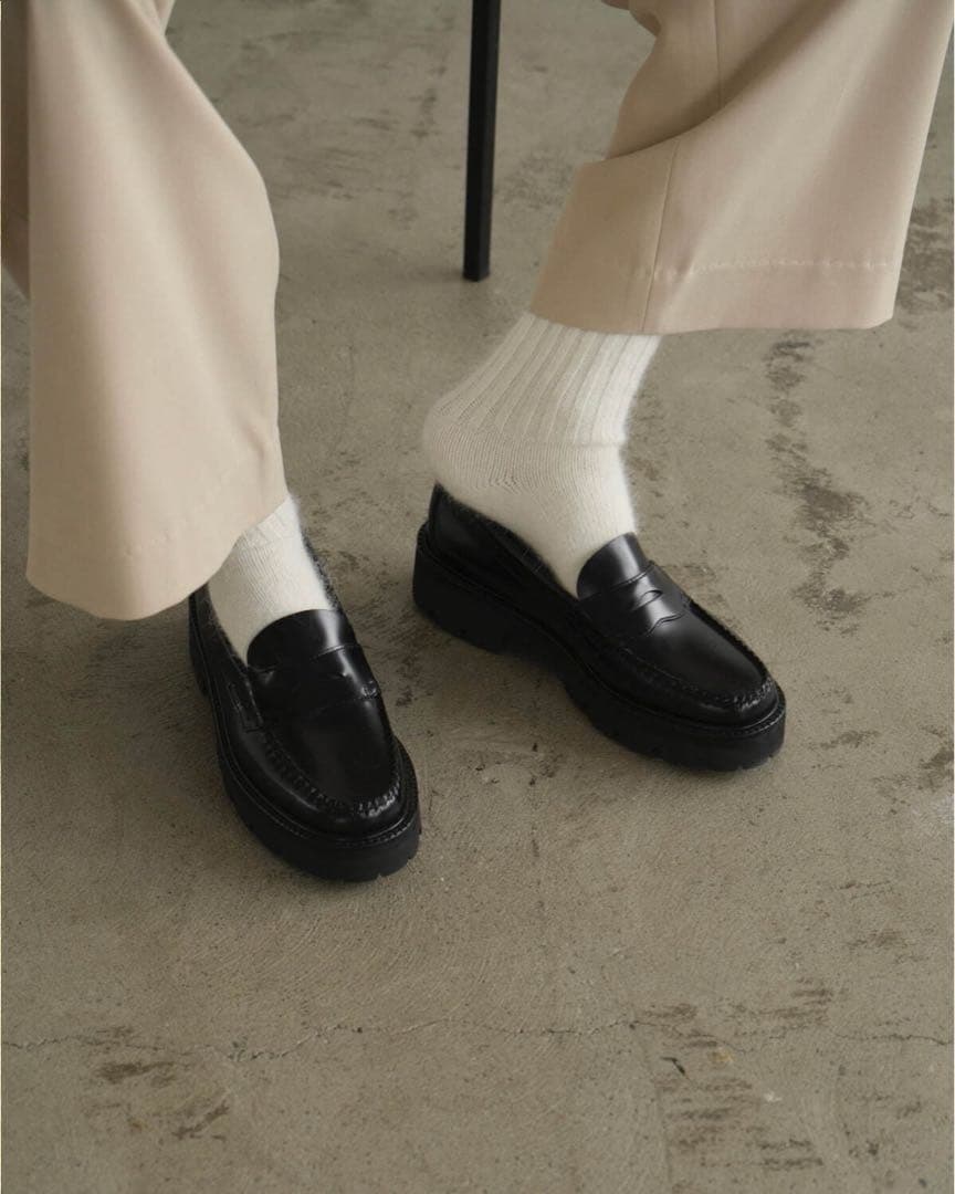 CLANE×G.H.BASS コラボ　厚底ローファー