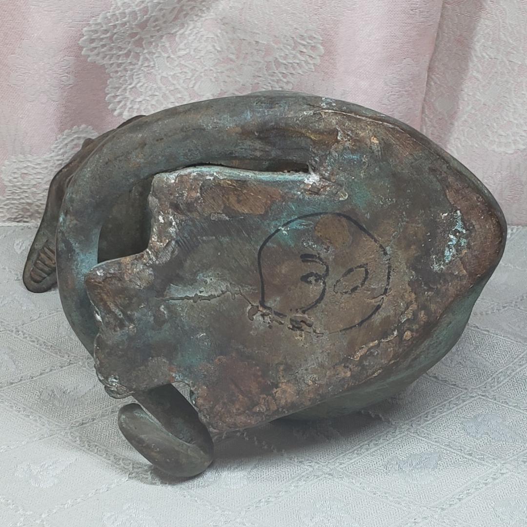 【博物館級】◆バステト神像 ブロンズ像 猫の女神 古代エジプト◆検）仏像 新羅仏