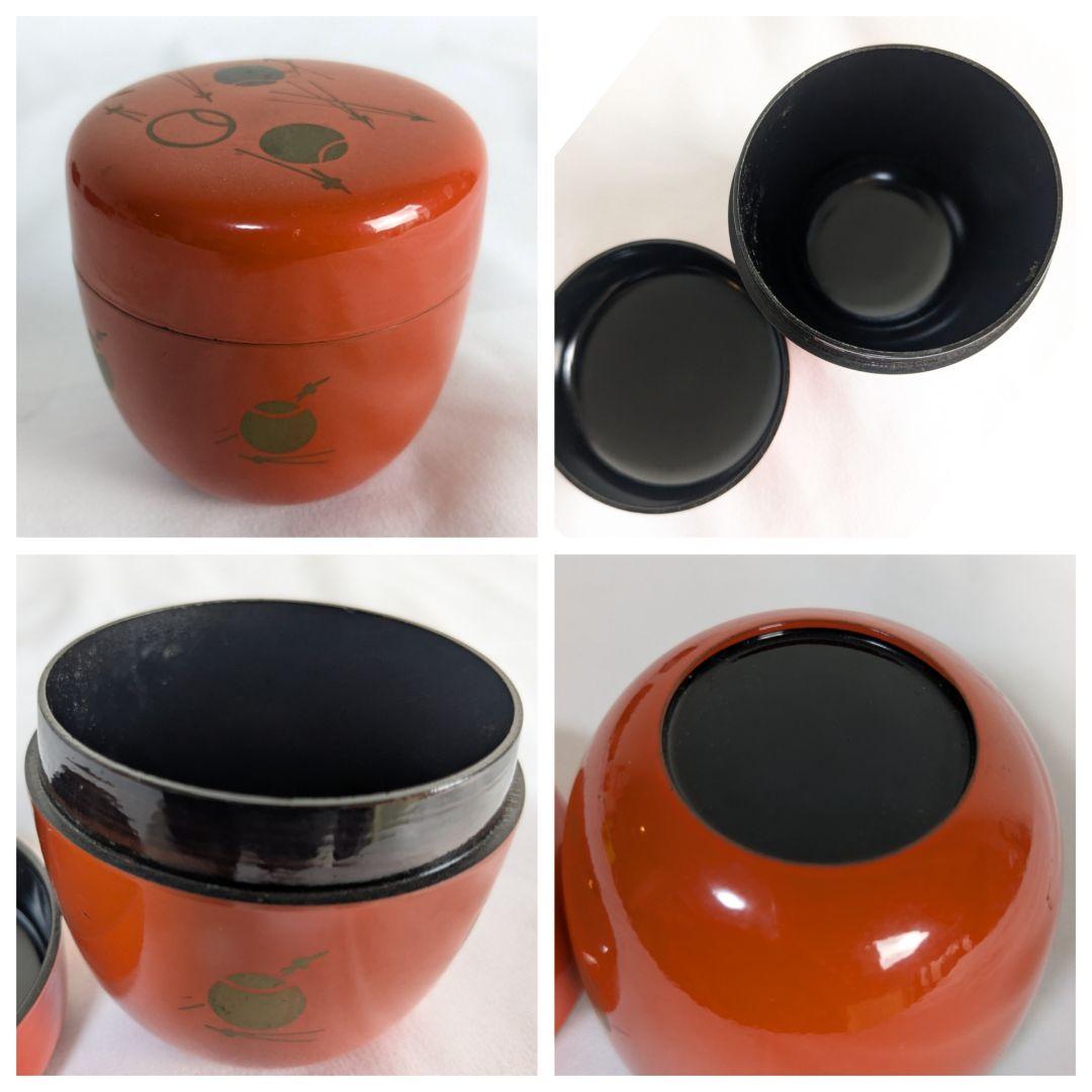 茶道具 棗 蒔絵 9点 まとめ売り 黒 赤 朱色