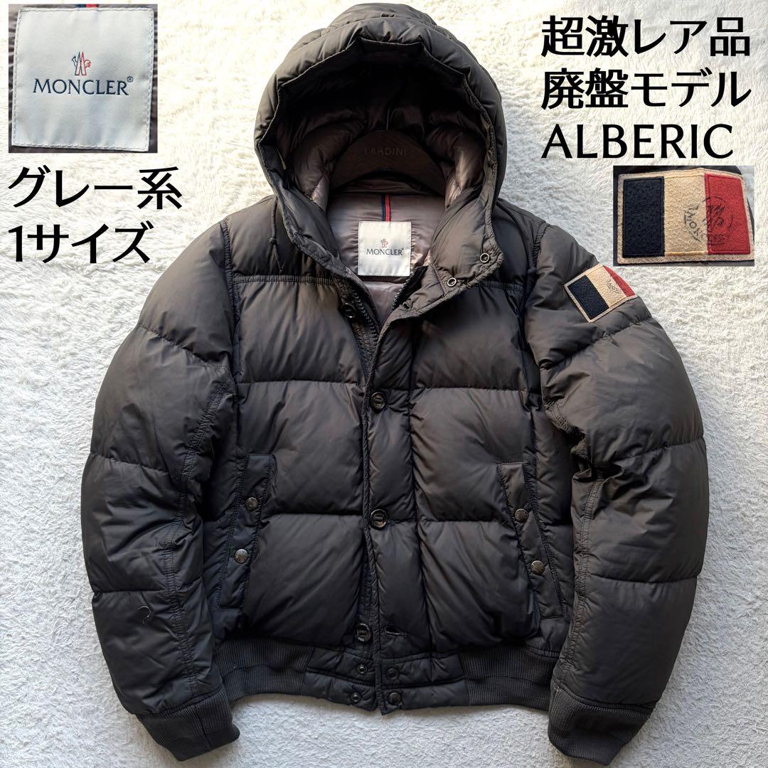 【激レア】モンクレール ダウンジャケット ALBERIC フランス国旗 グレー系
