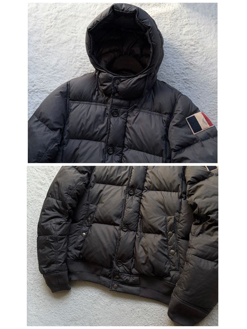 【激レア】モンクレール ダウンジャケット ALBERIC フランス国旗 グレー系