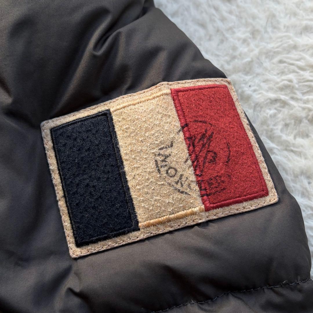 【激レア】モンクレール ダウンジャケット ALBERIC フランス国旗 グレー系