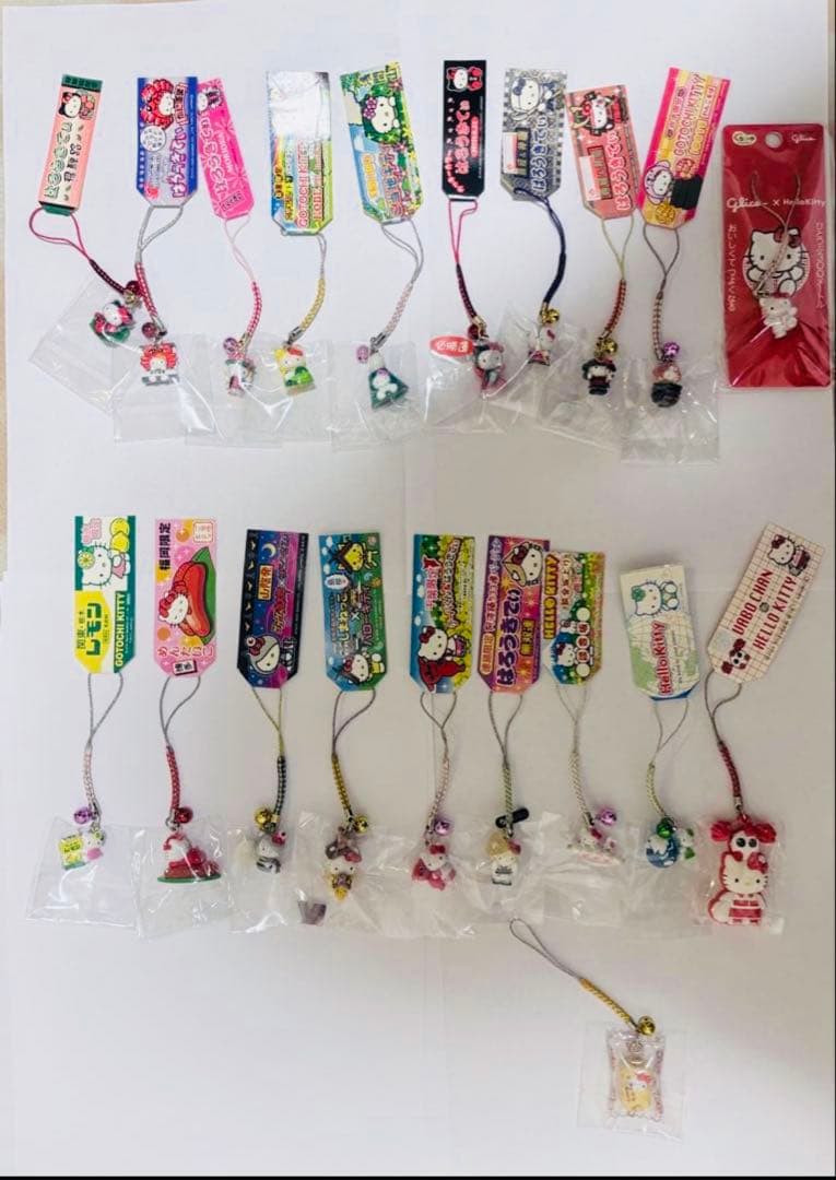【未開封】ハローキティ　ご当地　限定　根付　ストラップ　20個　おまとめ売り