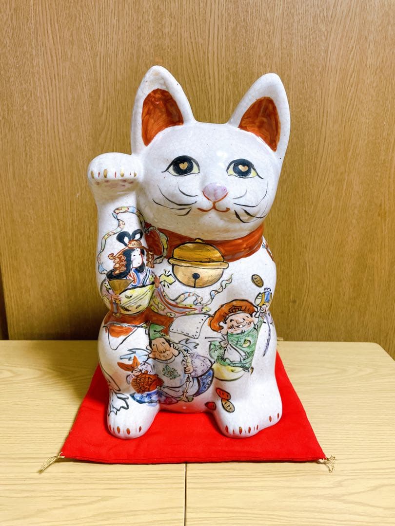 【入手困難】美濃焼 和田一人 七福神招き猫(大) 右手