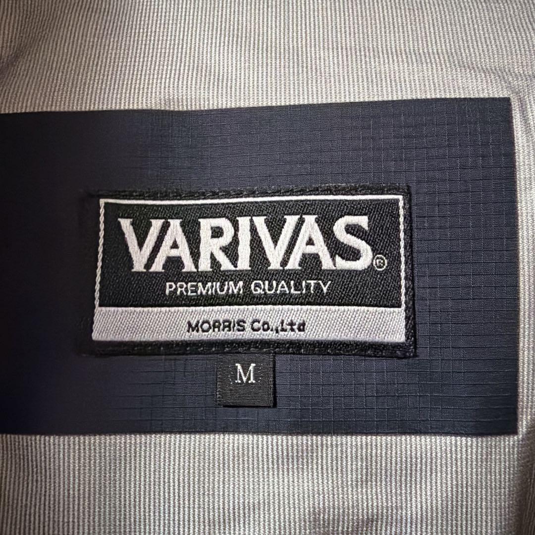 【VARIVAS 】バリバス　ドライアーマー　フード付きレインウェア　釣具　黒M