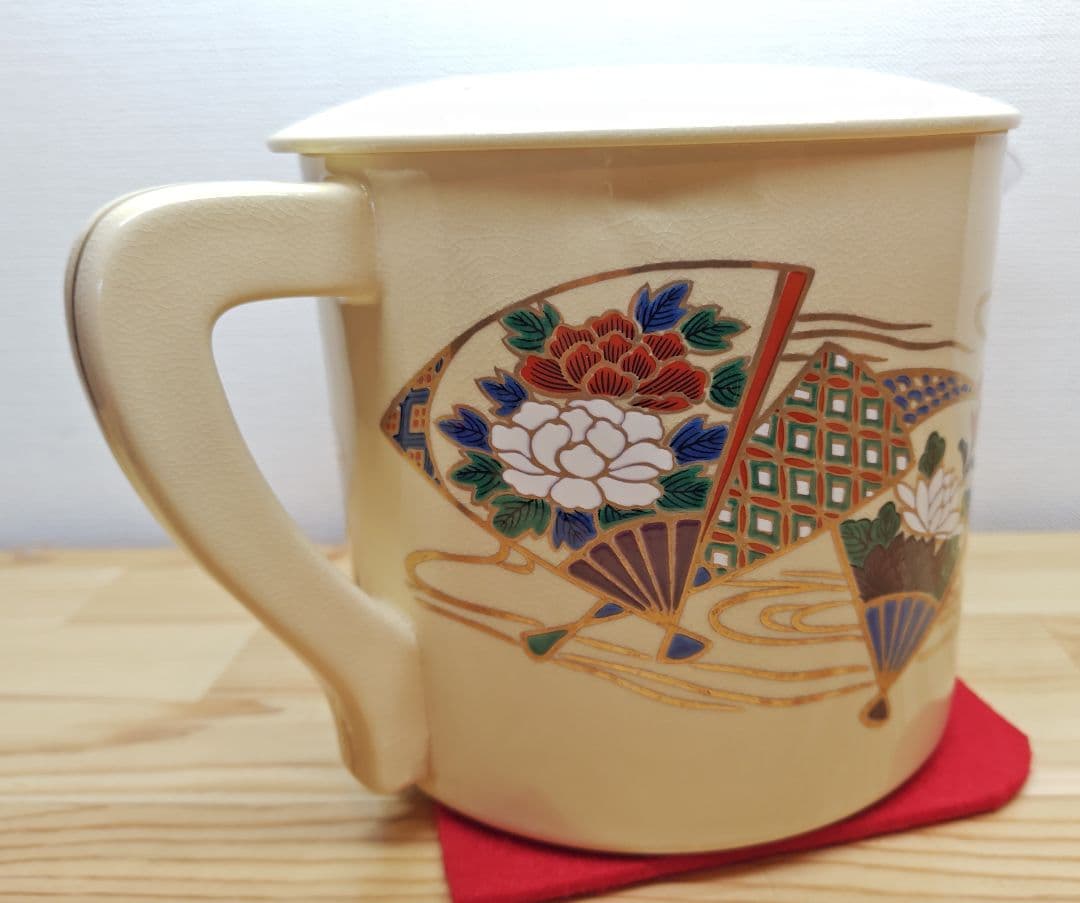 送料込【逢絢亭・新品】茶道具 水屋道具 片口水注 京焼 扇面流水 紙箱入り