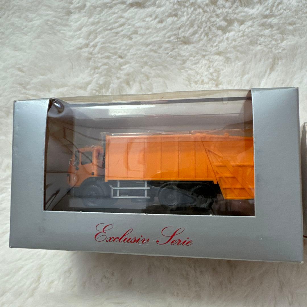 ドイツherpa miniatur社メルセデスベンツ ごみ収集車 ミニカーセット