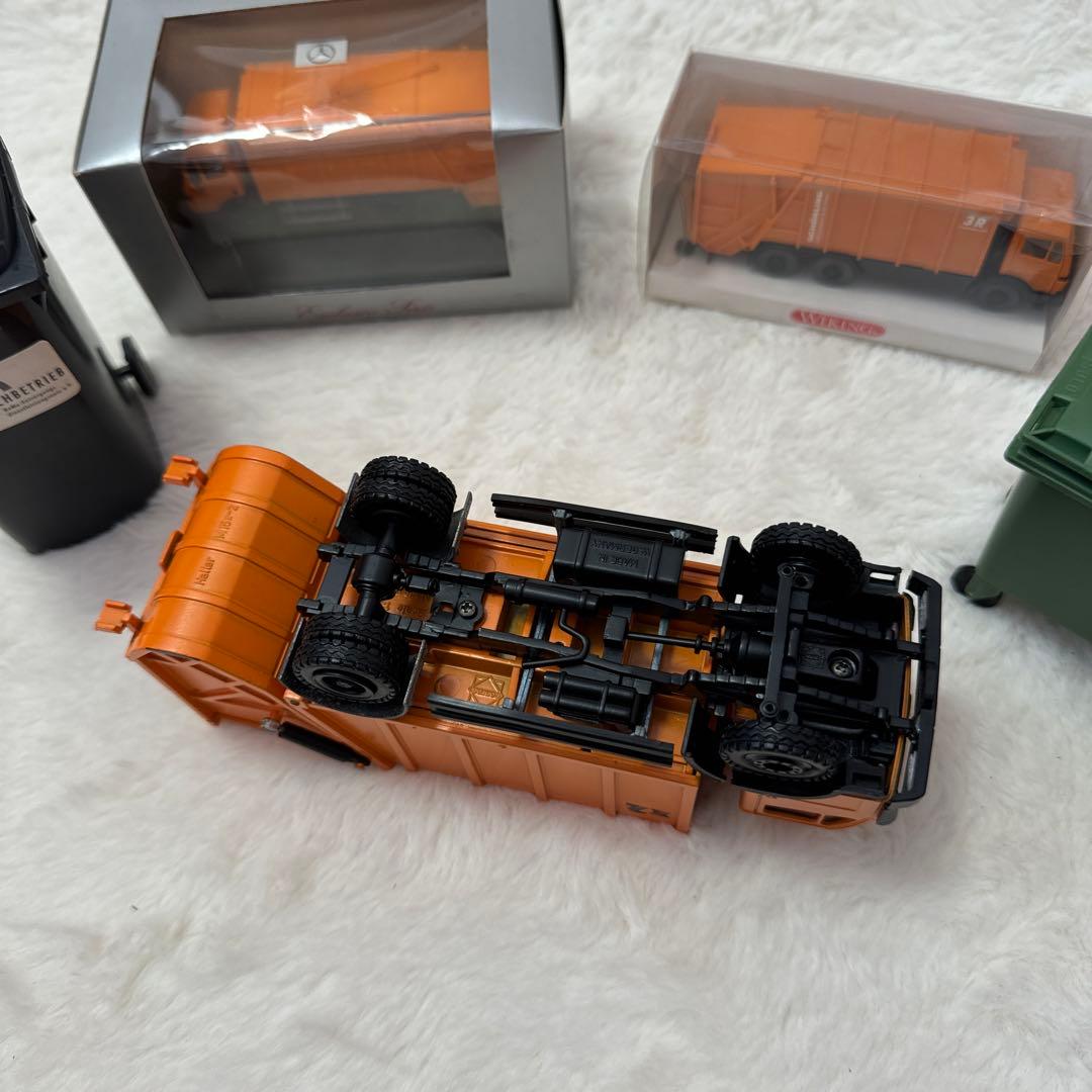 ドイツherpa miniatur社メルセデスベンツ ごみ収集車 ミニカーセット
