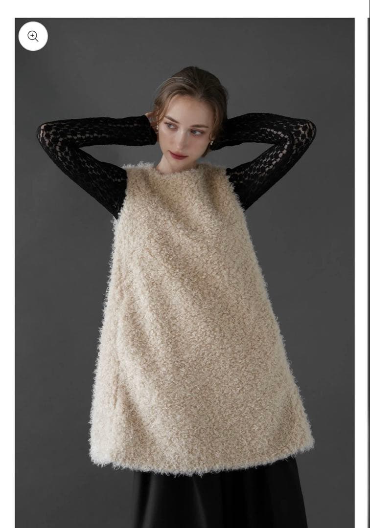 ワンピース acka fur vest one-piece