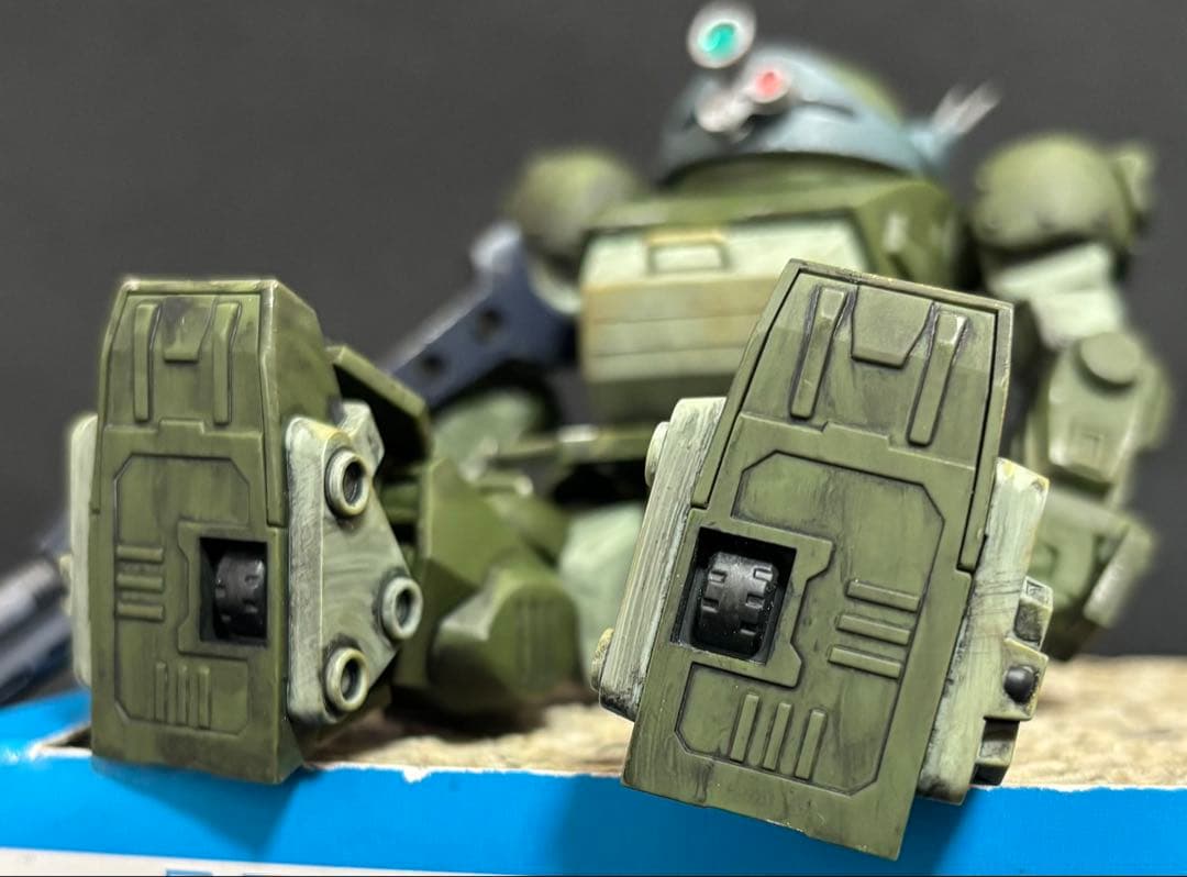 HGスコープドッグ＋拡張パーツセット1 完成品（部分塗装・ウェザリング仕上げ）