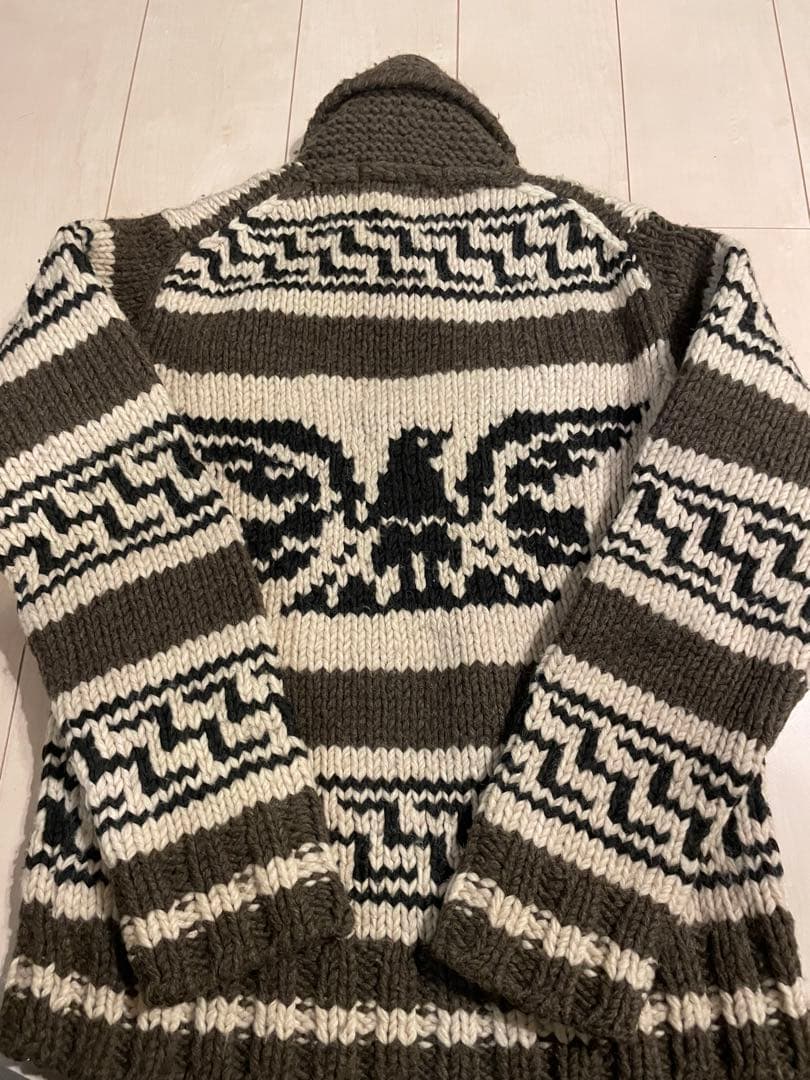 ★名作★ジュンヤワタナベマン　AD2006　カウチン柄ショールカラーニット