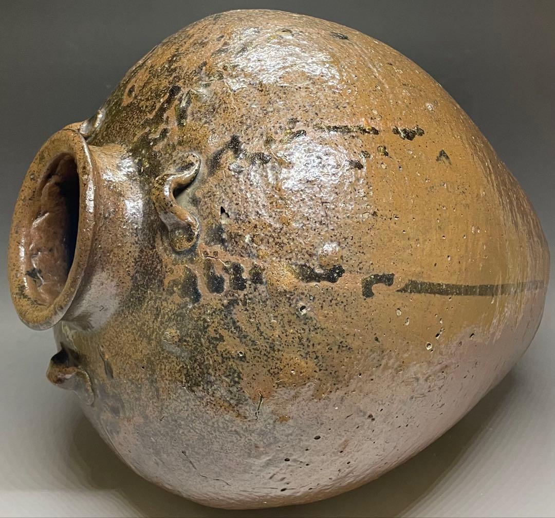 古丹波　三耳壺　大壺　35cm p5633