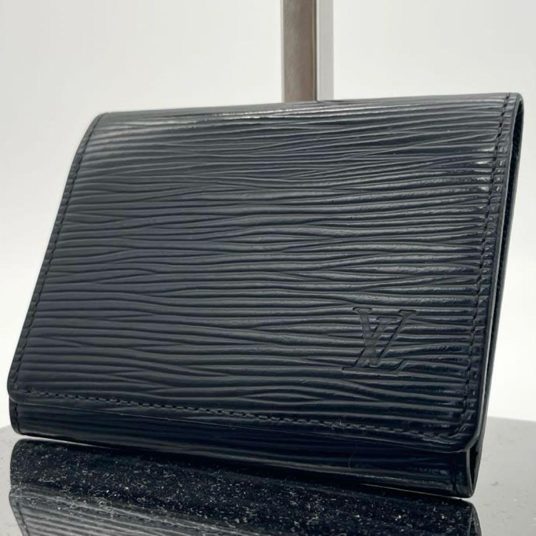 極美品✨ルイヴィトン カルトドゥヴィジット エピ ノワール 黒 名刺入れ