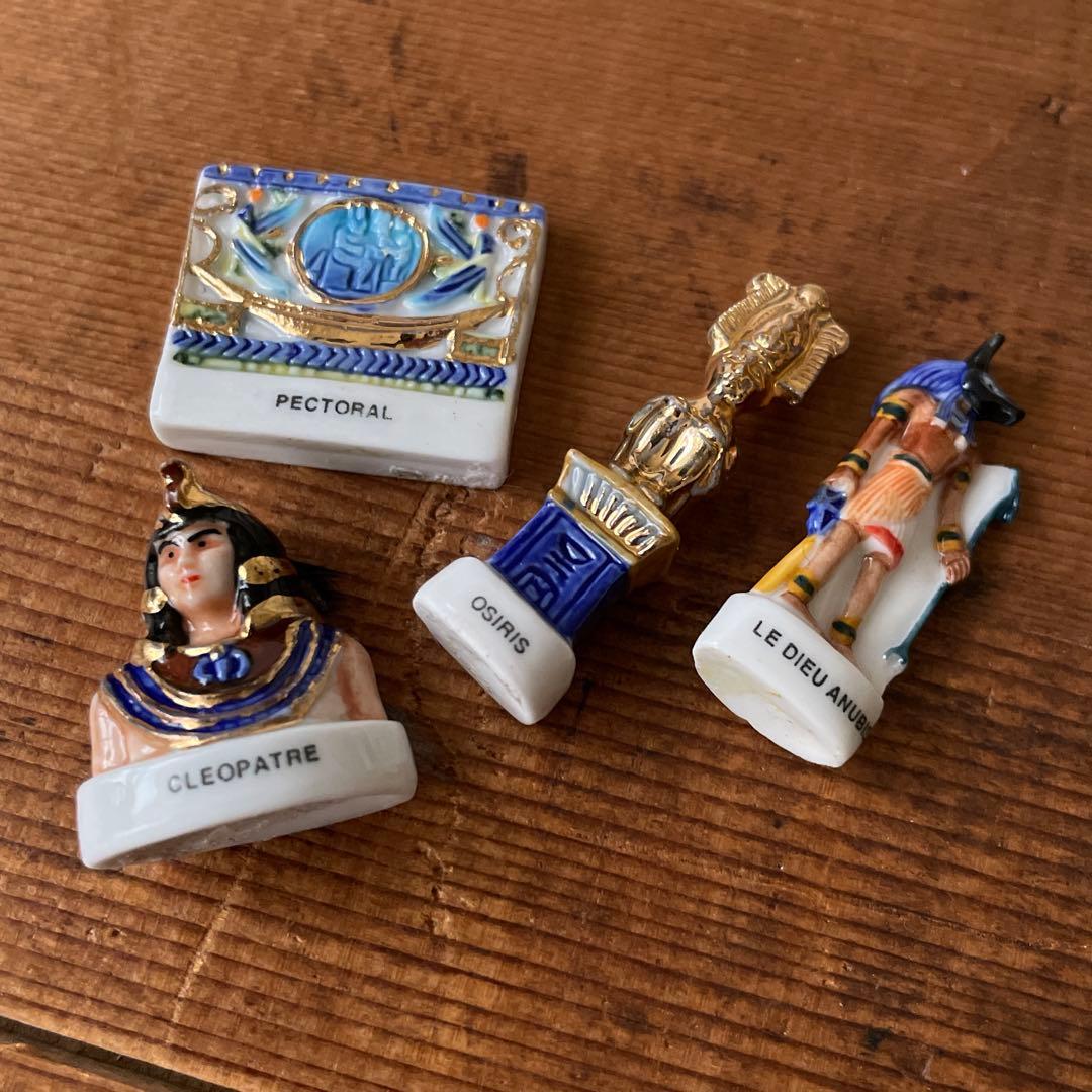 ヴィンテージ フランス フェーブ 陶器 エジプト 14個セット 389