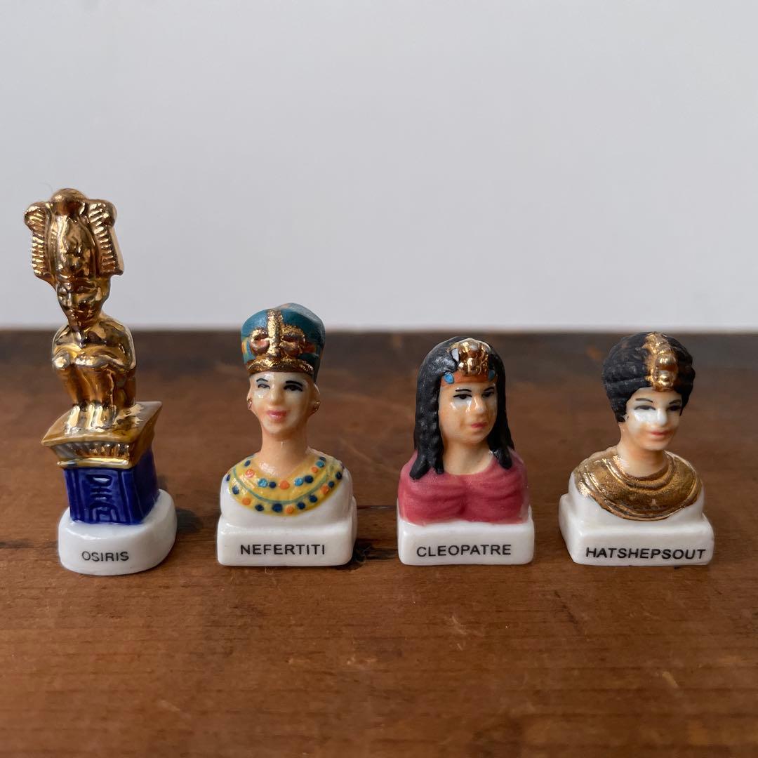 ヴィンテージ フランス フェーブ 陶器 エジプト 14個セット 389