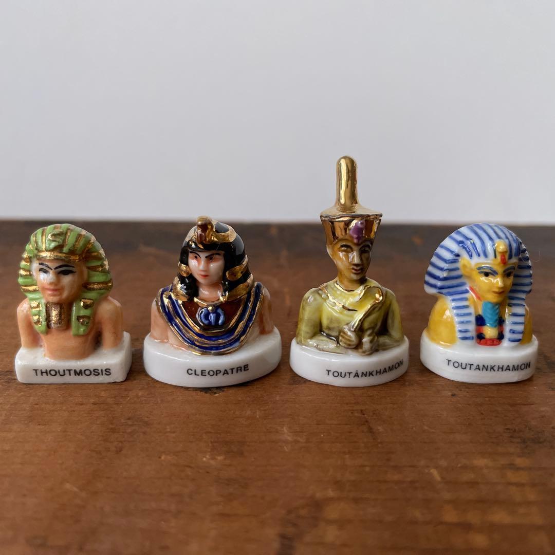 ヴィンテージ フランス フェーブ 陶器 エジプト 14個セット 389