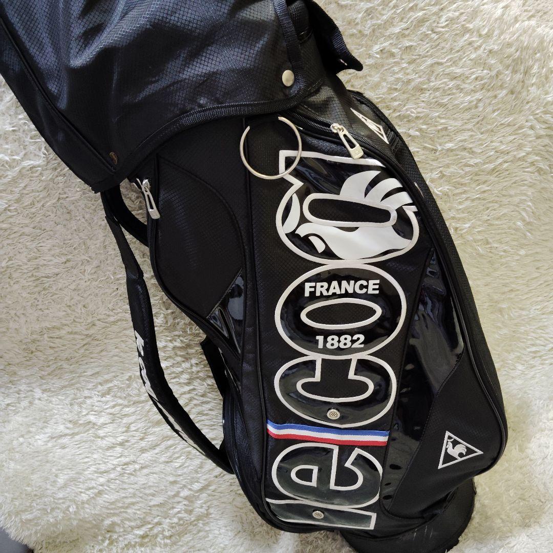 【良品】ルコックスポルティフ キャディバッグ ゴルフバッグ カバー付 5分割