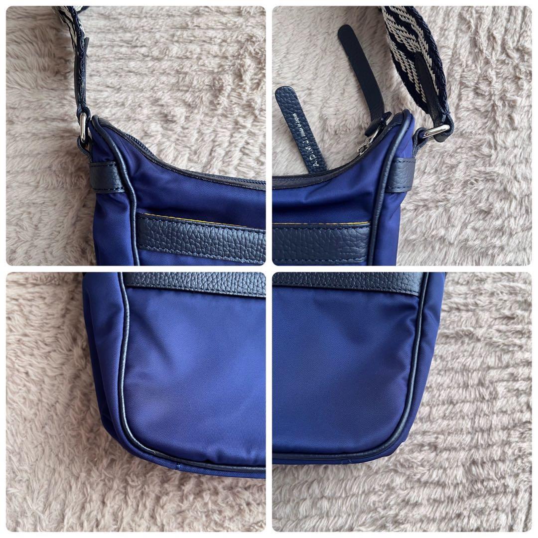 極美品ADMJ クロスボディバッグ 斜め掛け可 ネイビー