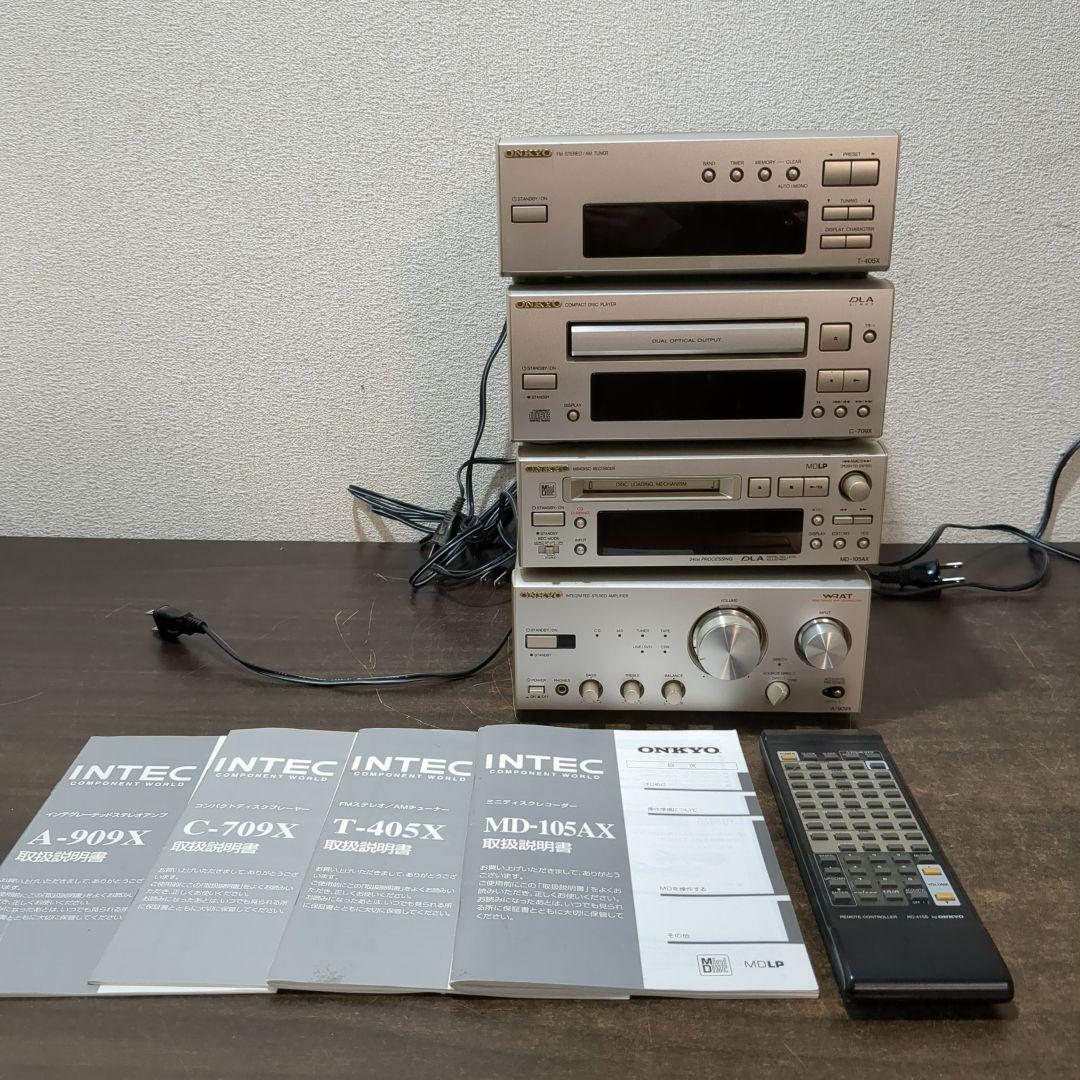 ONKYO オンキョー　FM・AM、CD、MD、アンプセット　M2079