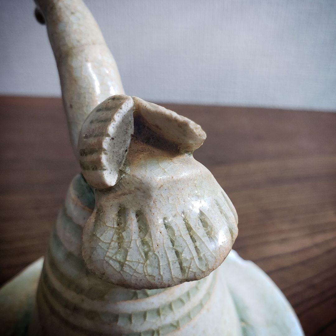 蓋　壺　中国骨董　宋　青釉　盖罐　がいかん　魂瓶