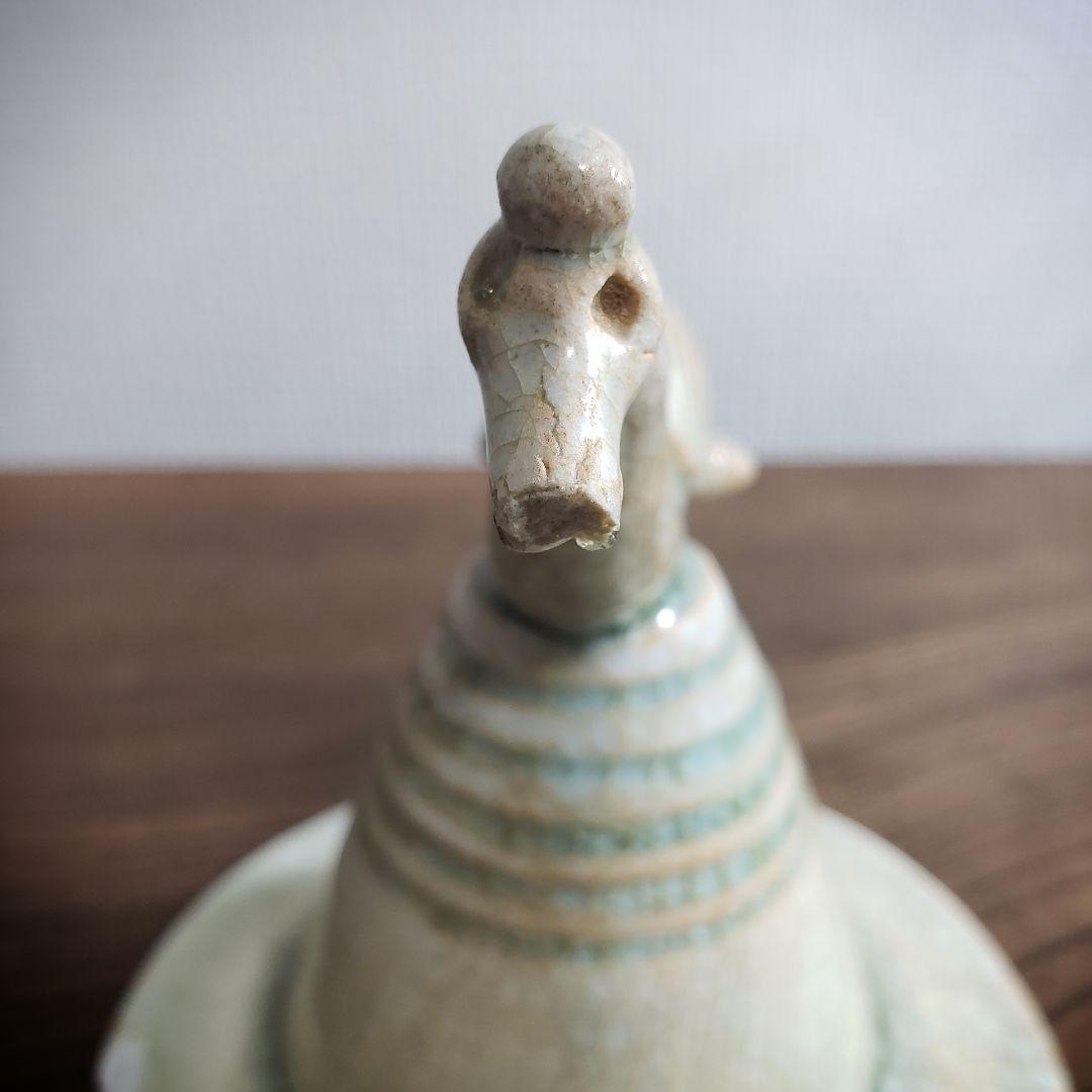 蓋　壺　中国骨董　宋　青釉　盖罐　がいかん　魂瓶