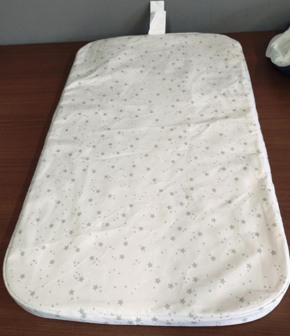 美品　Maydolly 　折りたたみ式　ベビーベッド ネイビー