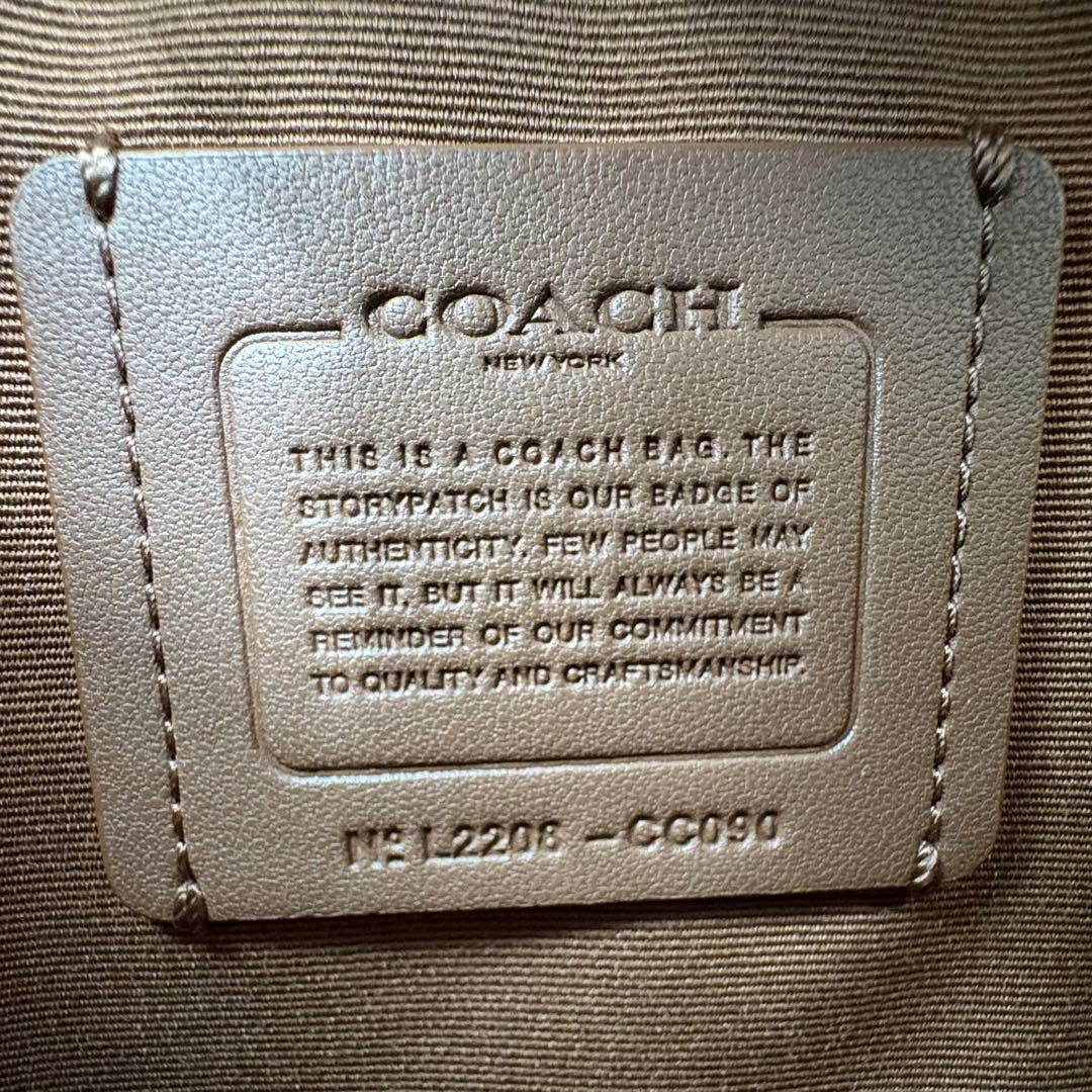 極美品✨コーチ ショルダーバッグ サリバン PVC シボ革 シグネチャー