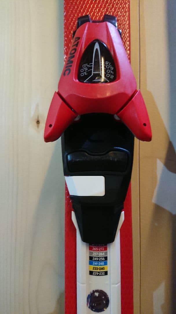 ATOMIC J4 150㎝①簡単調整ビン229～336㎜ アトミックスキー板