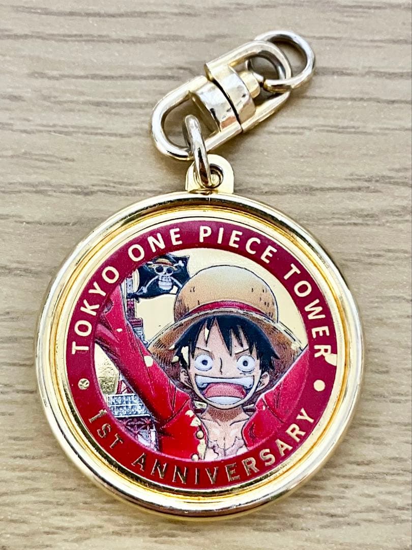 【貴重】東京ワンピースタワー　1周年　記念メダル　茶平