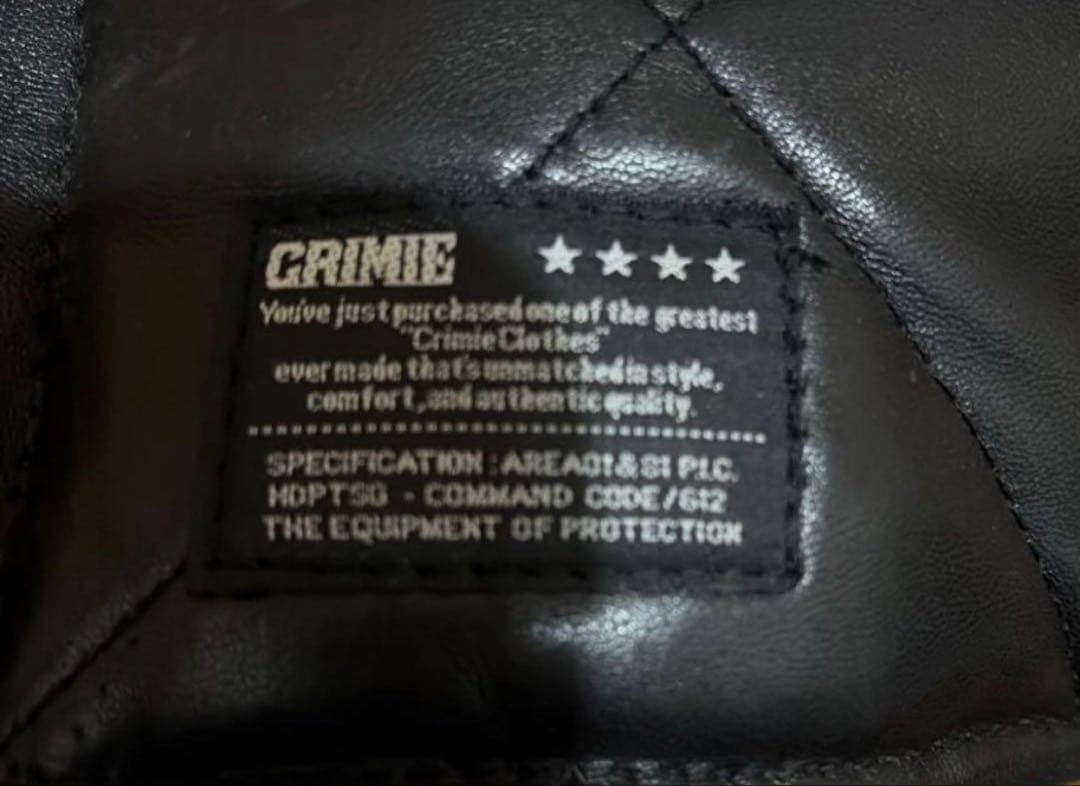 ジャケット・アウター THE CRIMIE diamondLamb Leather Down L