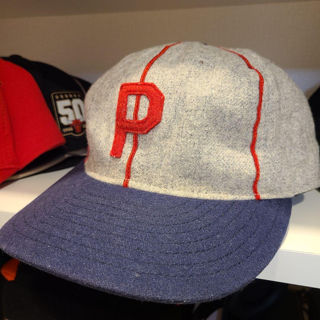 【90's‼️ヴィンテージ‼️】エベッツフィールド×Pロゴ×ウールキャップ