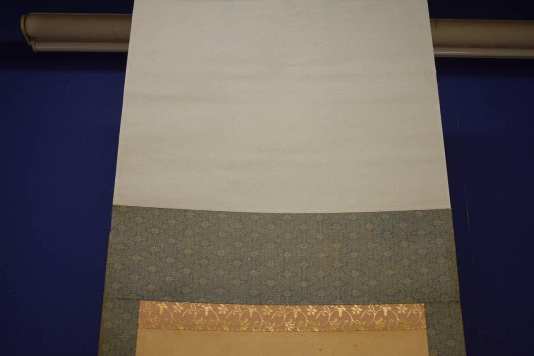 真作/橋本永邦/美人達磨図/布袋屋掛軸HI-641