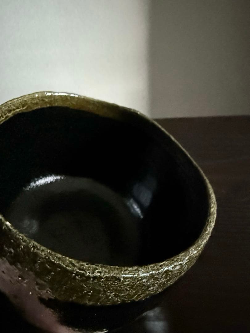 茶道具 黒茶碗 光悦写 雨雲 紫楽造
