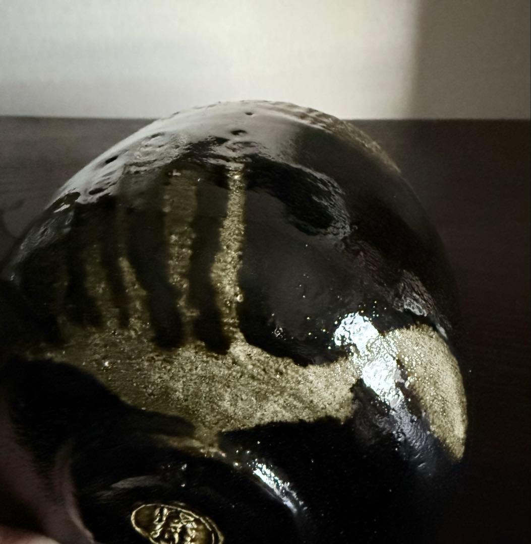 茶道具 黒茶碗 光悦写 雨雲 紫楽造