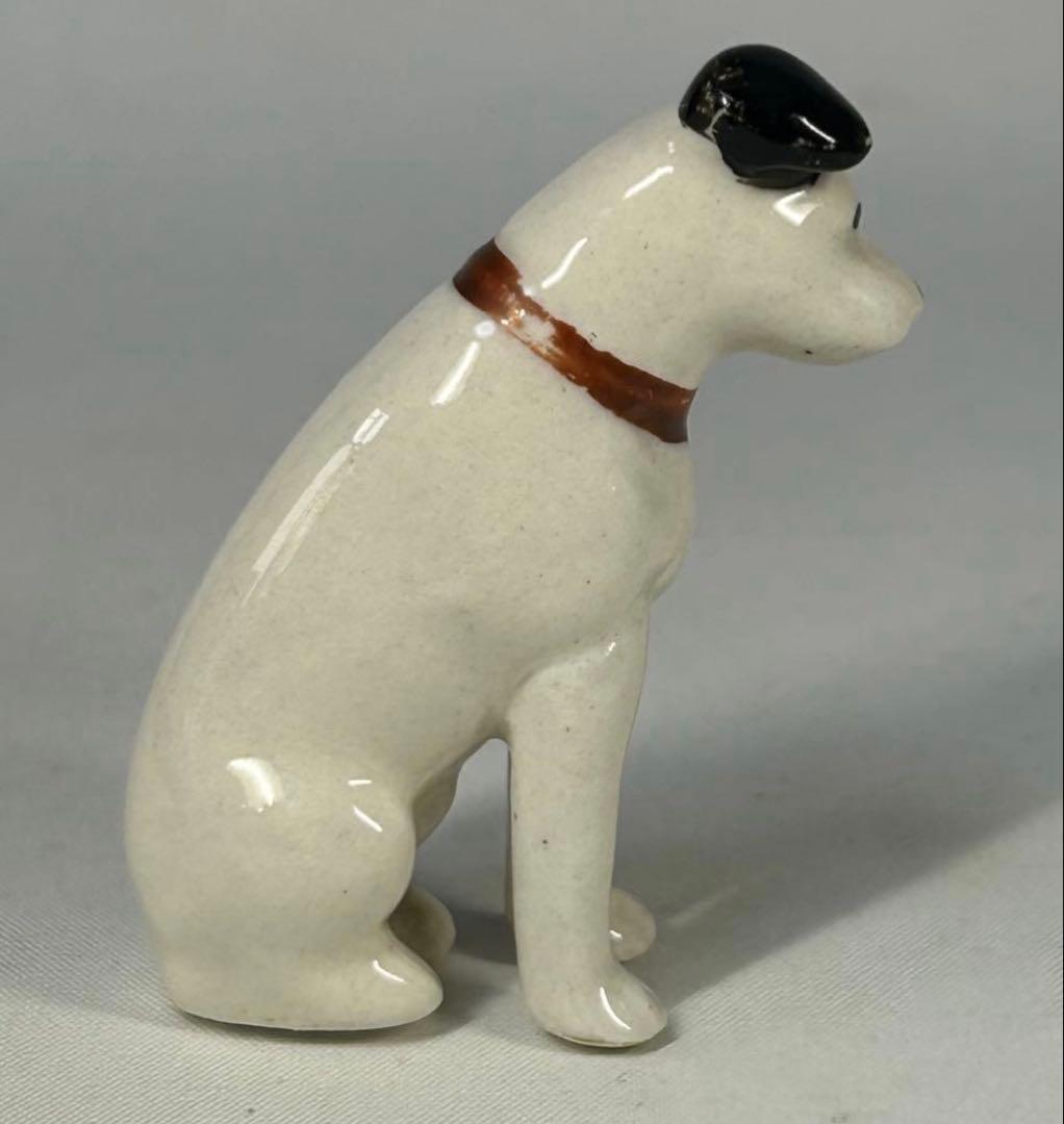 【希少レトロ】★昭和レトロ　ビクター　　ニッパー 犬5匹　ミニ陶器　置物